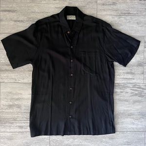 Kenny Flowers Black Button Down Short Sleeve - Blackout - Coconuttons Size S